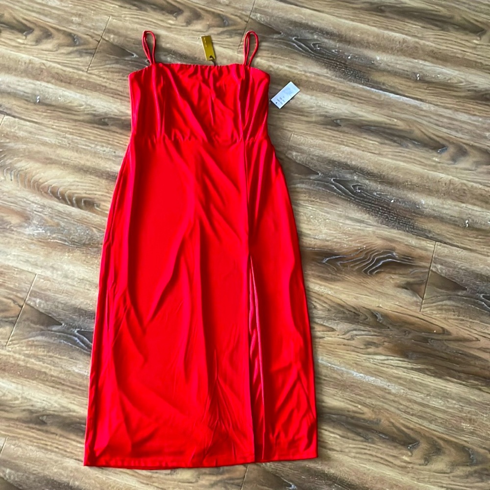Alexia Admor Ellie Strapless Midi Dress Style D3997 NWT